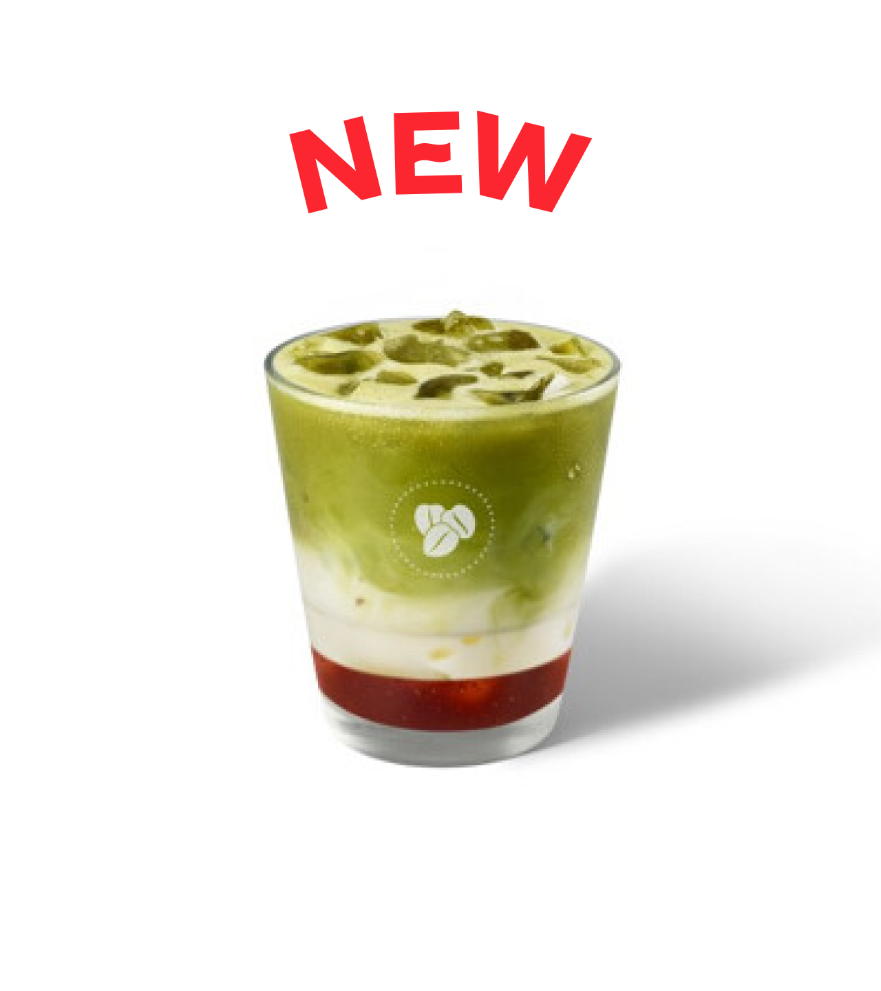 Strawberry Coconut Matcha Iced Latte