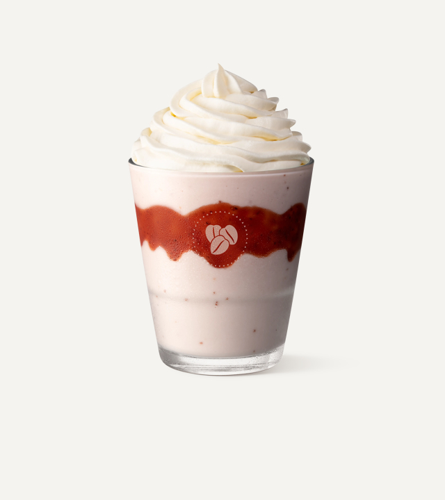 Strawberry Drizzle Frappé